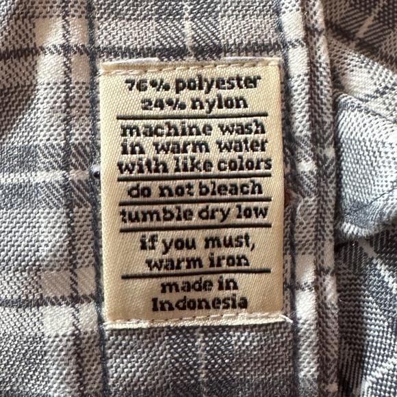 Genteal Performance Flannel Midnight Gray Shirt Men's XL NWT - Picture 4 of 6